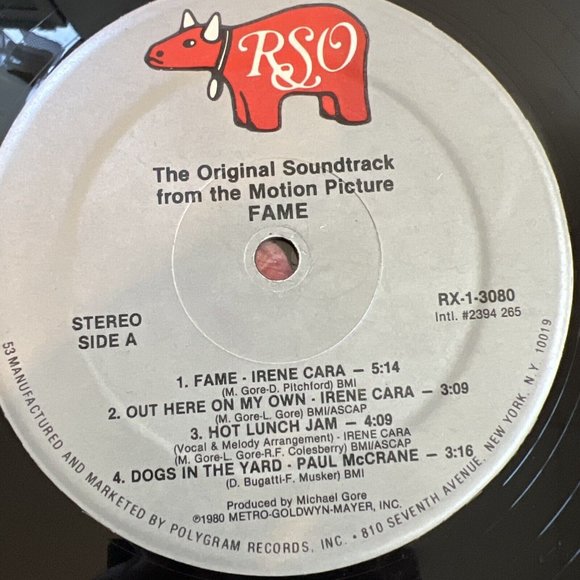 FAME Original Soundtrack from the Motion Picture VINYL LP 1980 Disco RX13080 - Picture 4 of 6